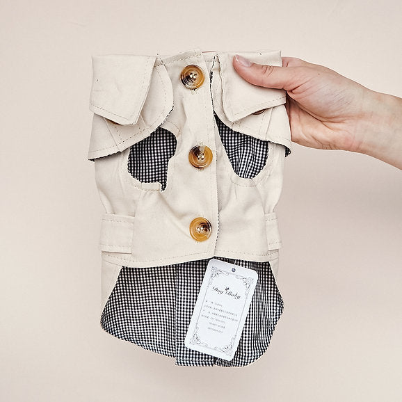 Hondenjas in Britse Stijl | Crème