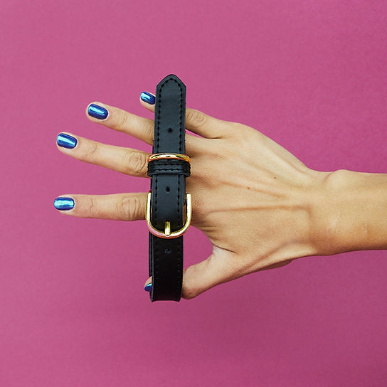 Leren Hondenhalsband | Zwart