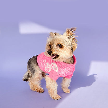 Warm Dog Turtleneck | Pink