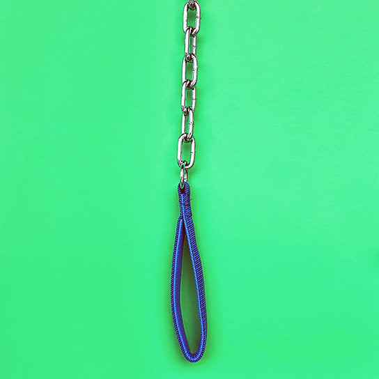 Kettingriem met halsband | Blauw
