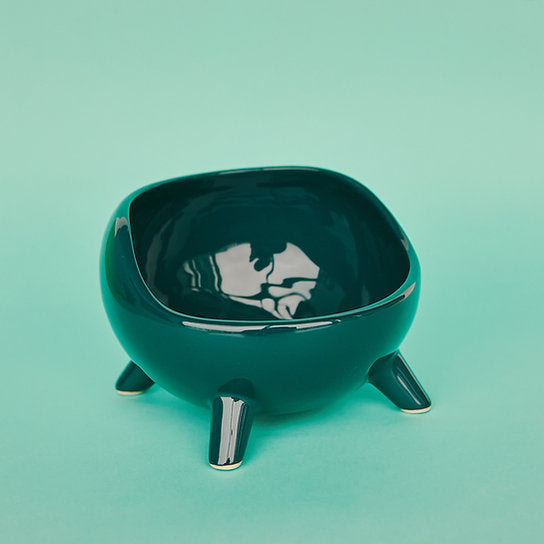 Bubble Ceramic Bowl | Deep Green