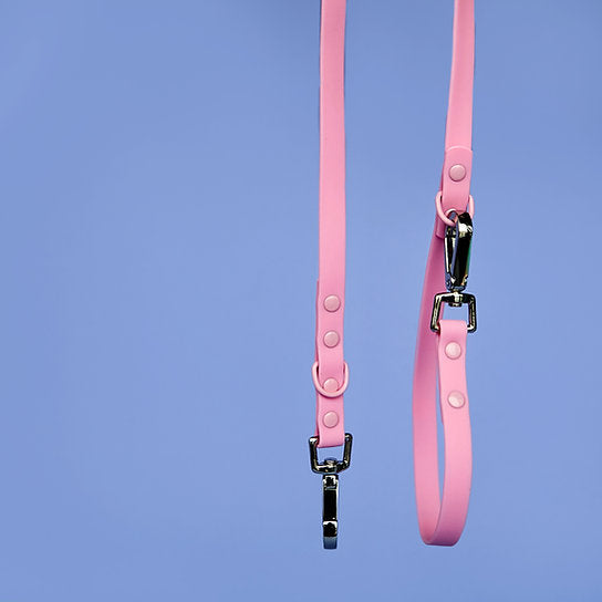 Waterproof Leash with Collar | Pink | S
