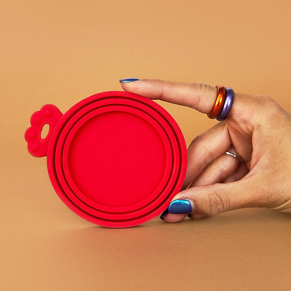 Siliconen blikdeksel | Rood