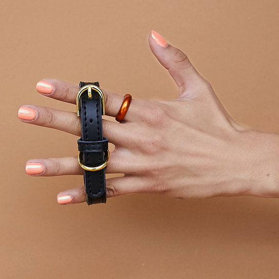 Leren Hondenhalsband | Zwart