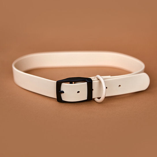 Waterdichte riem met halsband | Crème | Medium & Large