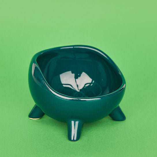 Bubble Ceramic Bowl | Deep Green