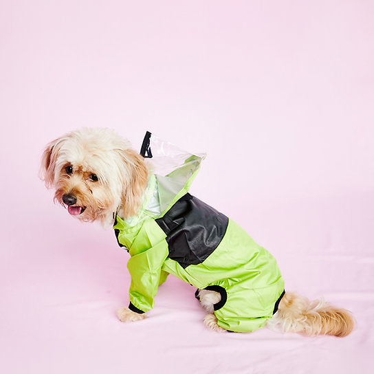 Waterproof Dog Raincoat | Green