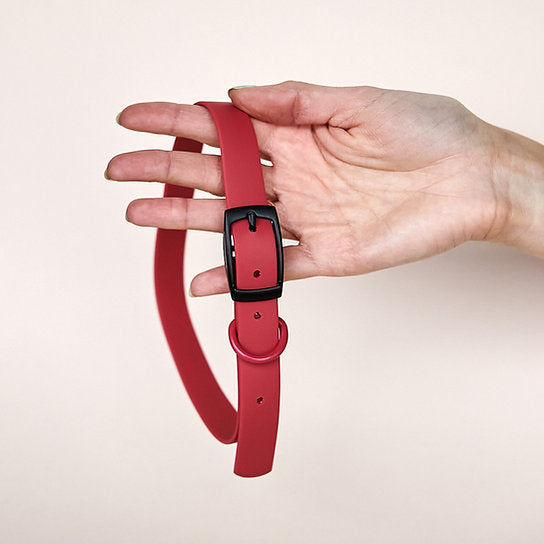 Waterdichte riem met halsband | Rood | Medium