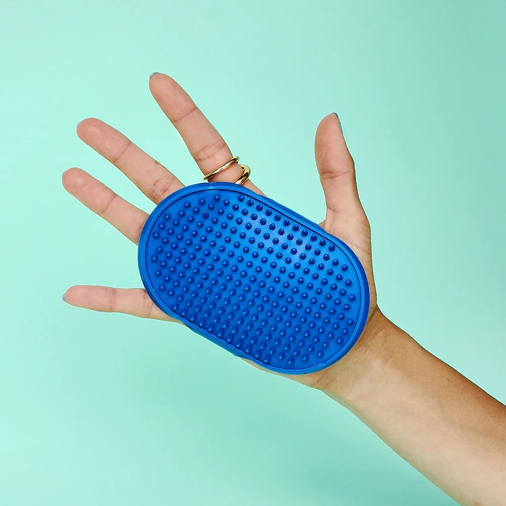 Rubber Bath Brush | Blue