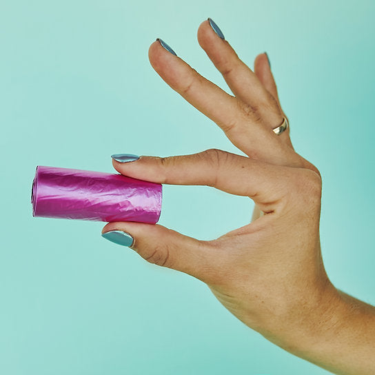 Unscented Dog Poop Bags | Pink