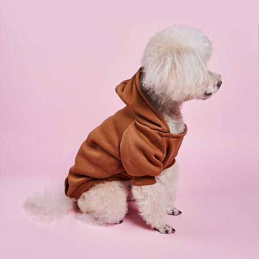 Dog Street Style Hoodie | Brown