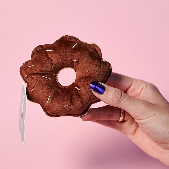 Pluche Donut Honden Speelgoed | Bruin