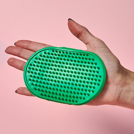 Rubberen badborstel | Groen
