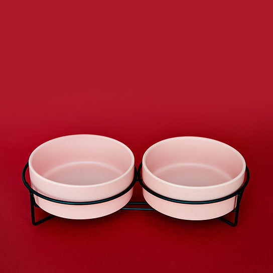 Keramische Hondenvoerbakken | Roze