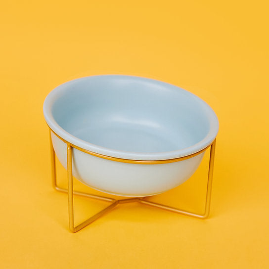 Keramische hondenvoerbakken | Blauw & Goud