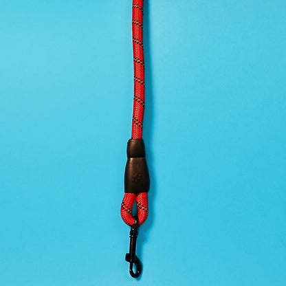 Reflective Nylon Dog Leash | Red