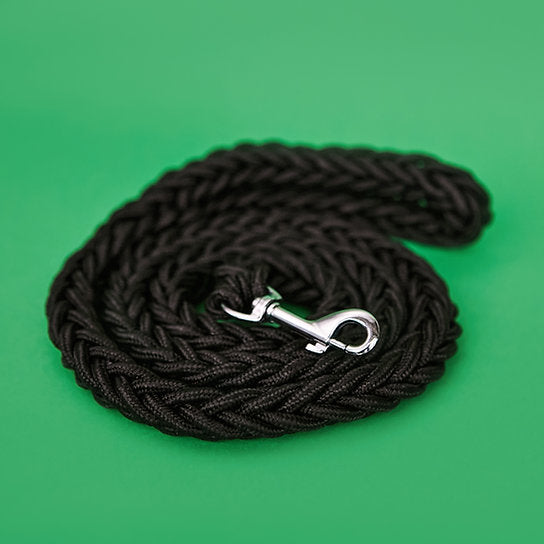 Twisted Leash with Martingale Collar | Black