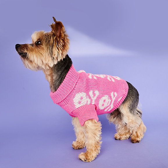 Warm Dog Turtleneck | Pink