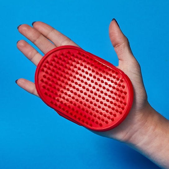 Rubber Bath Brush | Red