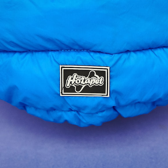 Reversible Puffer Dog Vest | Black & Blue