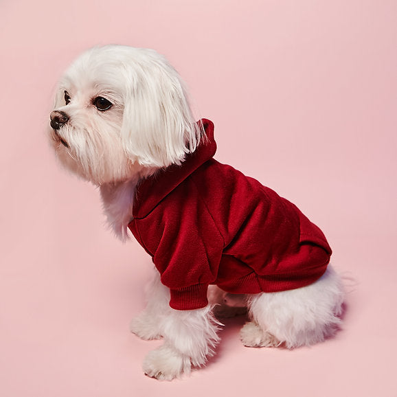 Dog Street Style Hoodie | Red