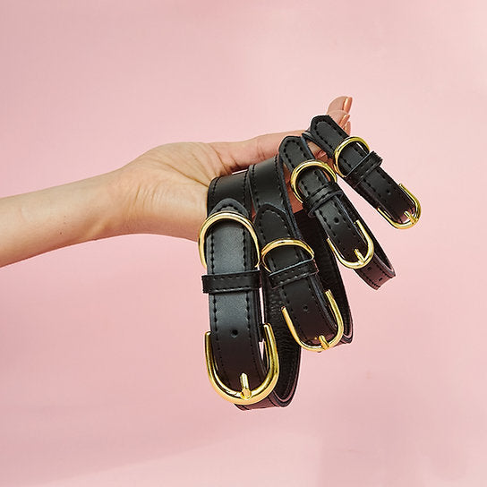 Leren Hondenhalsband | Zwart