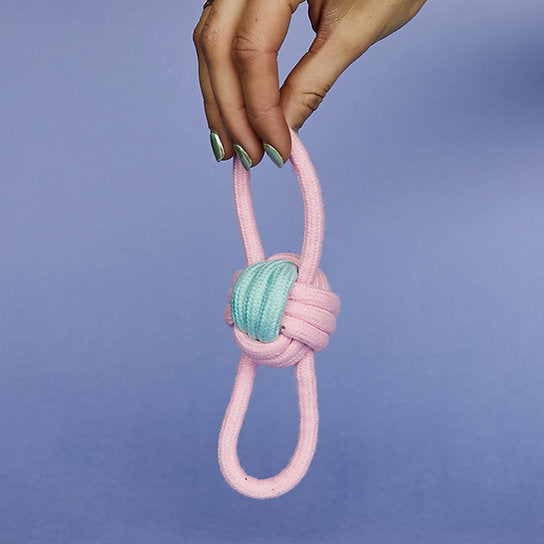 Speelgoedbal met lussen | Roze