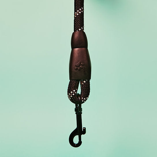 Reflecterende Nylon Hondenriem | Zwart