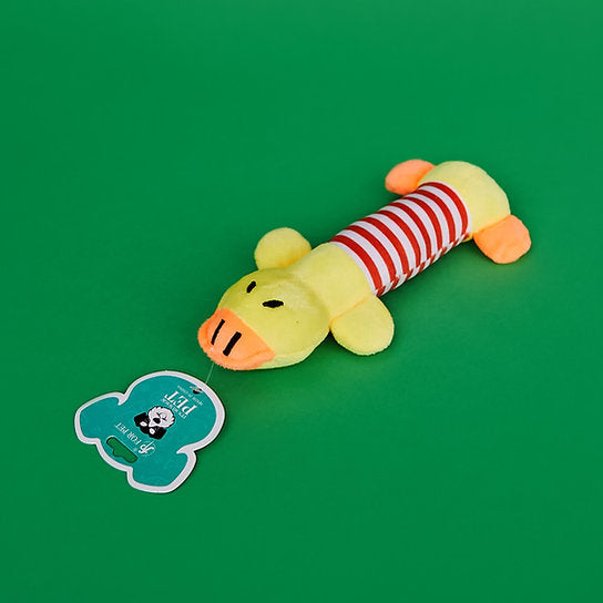 Squeaky Duck Honden Speelgoed | Geel