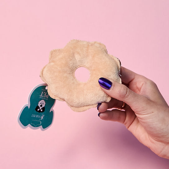 Pluche Donut Honden Speelgoed | Bruin