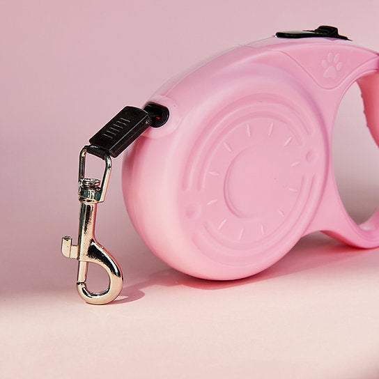 Intrekbare hondenriem | Roze