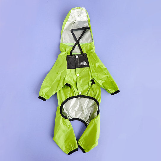 Waterdichte hondenregenjas | Groen