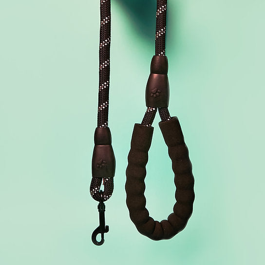 Reflecterende Nylon Hondenriem | Zwart
