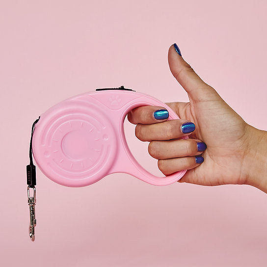 Intrekbare hondenriem | Roze