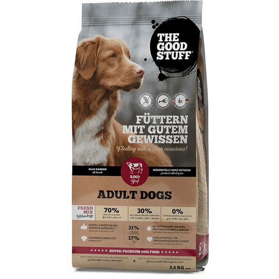 THE GOODSTUFF Droogvoer voor volwassen honden | Rund | 2,5 kg