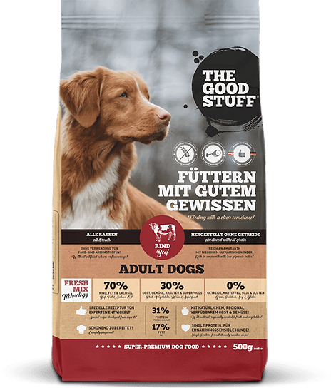 THE GOODSTUFF Droogvoer voor volwassen honden | Rund | 500 g.