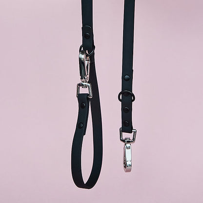 Waterproof Leash with Collar | Black | S