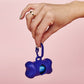 Bone-Shaped Dog Poop Bag Holder | Blue
