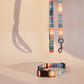 Patterned Dog Leash and Collar Set | Orange