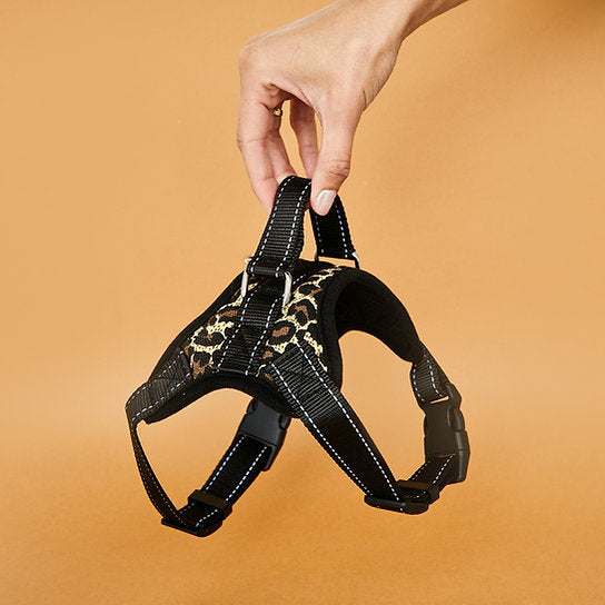 Adjustable Dog Harness | Leopard Print