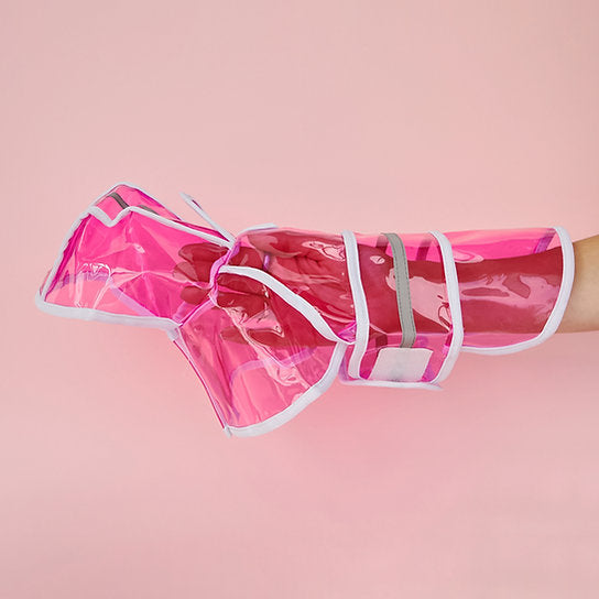 Clear Small Dog Raincoat | Pink