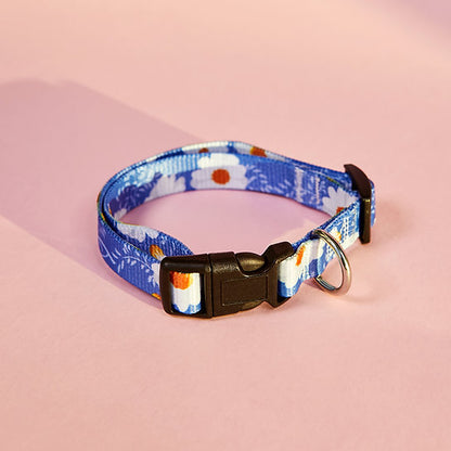 Patterned Dog Leash and Collar Set | Flowers