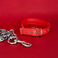 Chain Leash with Collar | Red