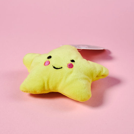 Plush Star Dog Toy | Yellow