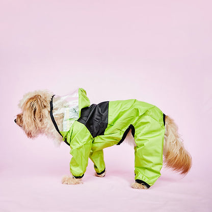 Waterproof Dog Raincoat | Green