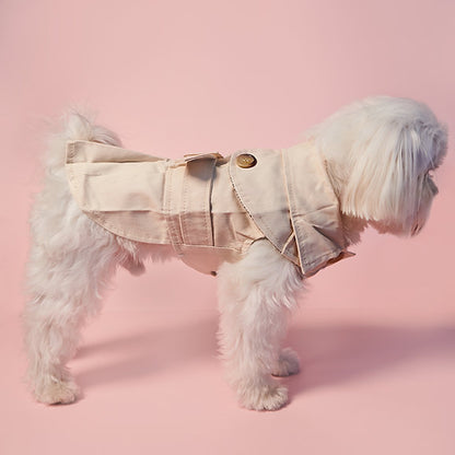 British Style Dog Coat | Cream