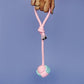 Žaislinis kamuolys su virve | Rožinis