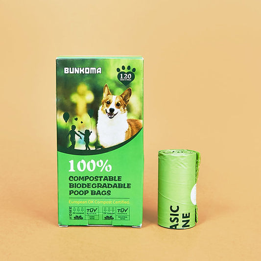 BUNKOMA Compostable Poop Bags | Green