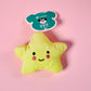Plush Star Dog Toy | Yellow