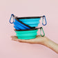 Pop-Out Dog Food Bowl | Green